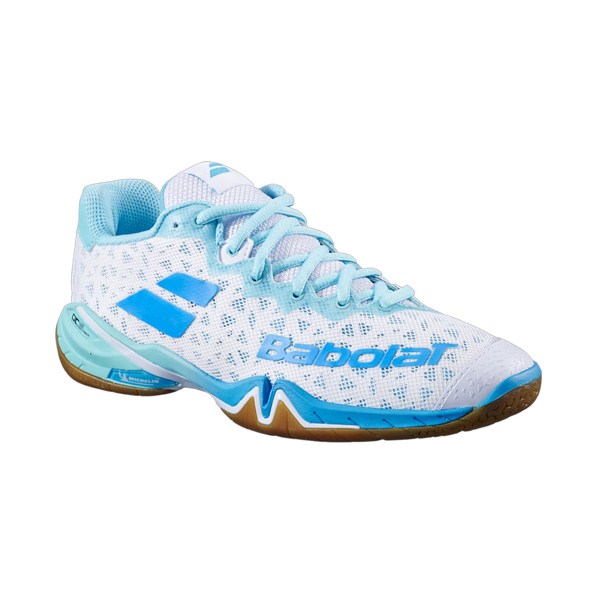 |Babolat Shadow 4  Ladies Badminton Shoes Angled|