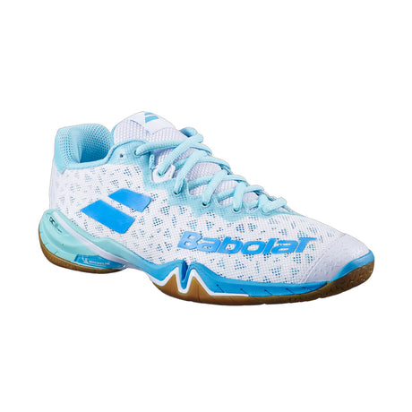 |Babolat Shadow 4  Ladies Badminton Shoes Angled|