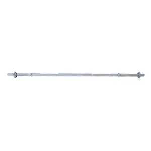 Fuel Fitness 6ft Standard Chrome Barbell Bar with Spinlock Collars