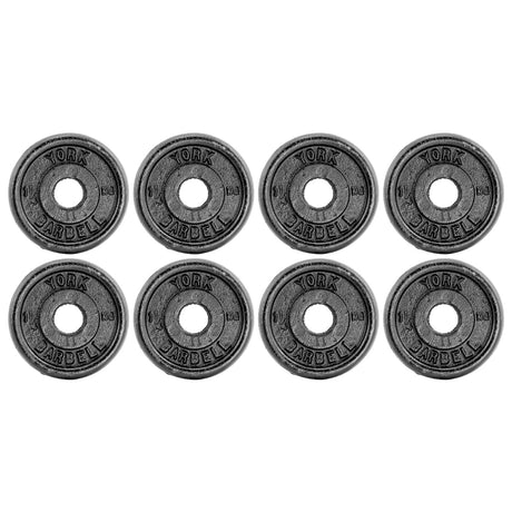 |York 8x1.25kg Black Cast|