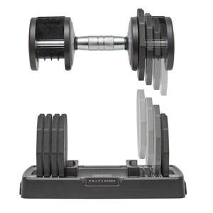|HalfHuman10kgAdjustableDumbbellInUse|