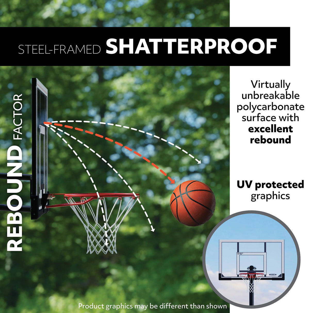 Lifetime Quick Adjust 44 inch Basketball System