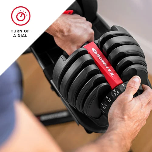BowFlex SelectTech 552i Adjustable Dumbbell Set Sweatband