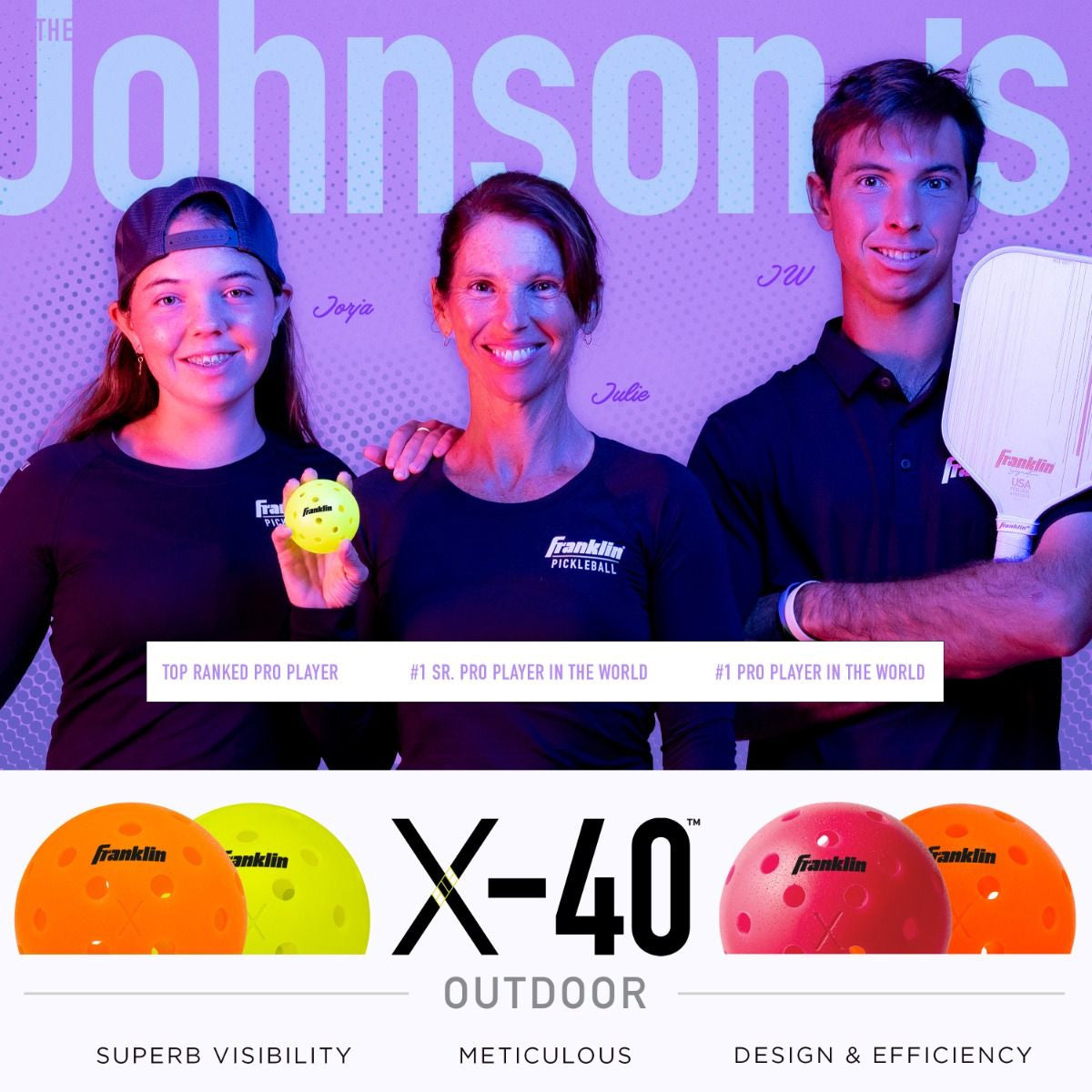 |Franklin Outdoor X-40 Outdoor Pickleball Ball Info7|