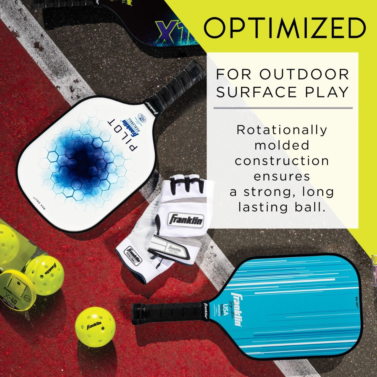 |Franklin Outdoor X-40 Outdoor Pickleball Ball Info|