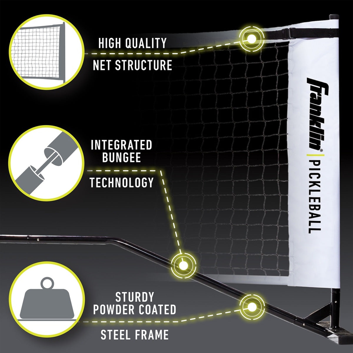 |Franklin Pickleball Official Net Zoomed|