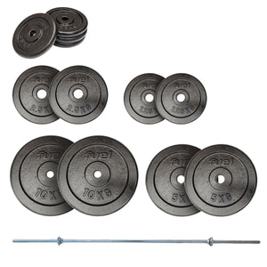 |Fuel Fitness 45kg Standard Cast Iron Weight Set|