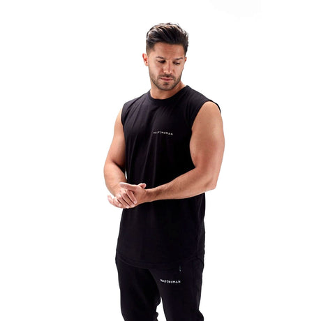 |Half Human Mens Sleeveless T-Shirt - 1|