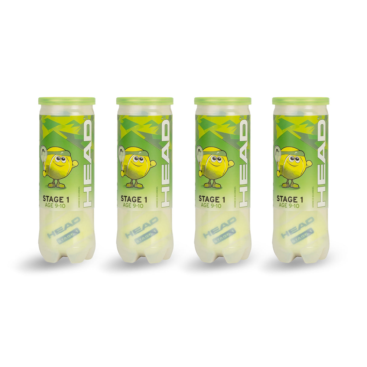 |Head Stage 1 Green Mini Tennis Balls - 1 Dozen|