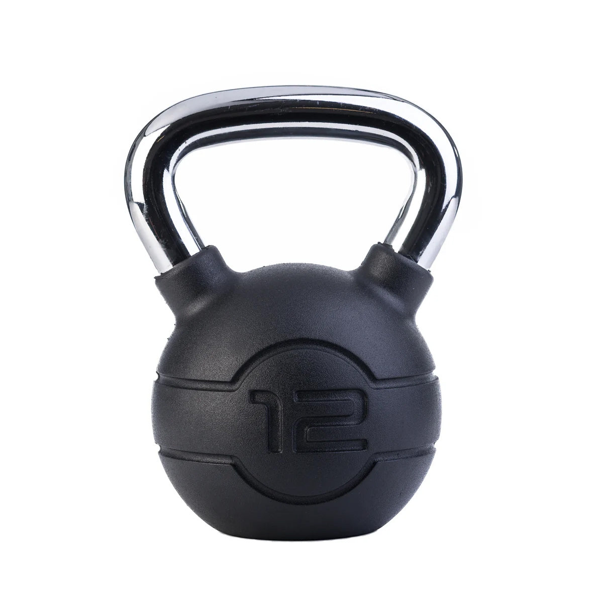 |Jordan Black Rubber Kettlebell 12kg|