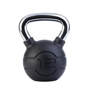 |Jordan Black Rubber Kettlebell 12kg|