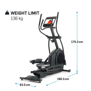 |NordicTrackAirGlide14iEllipticalCrossTrainerSize|