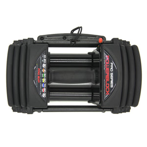 |PowerBlock Pro EXP Stage 1 Adjustable Dumbbells - Above|