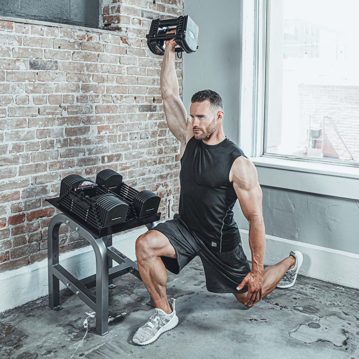 |PowerBlock Pro EXP Stage 1 Adjustable Dumbbells - Lifestyle4|