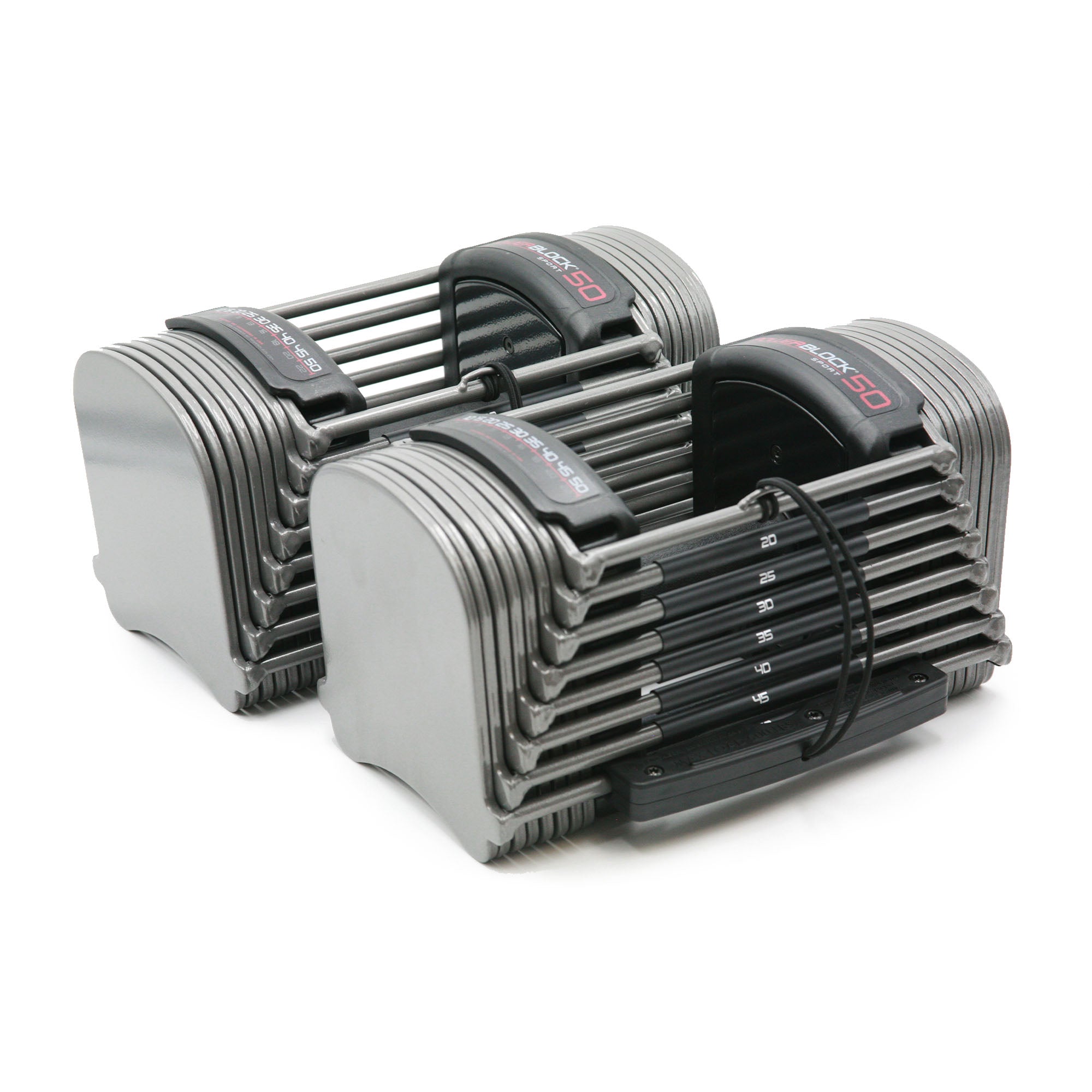 PowerBlock Sport 50 Adjustable Dumbbells Set – Sweatband