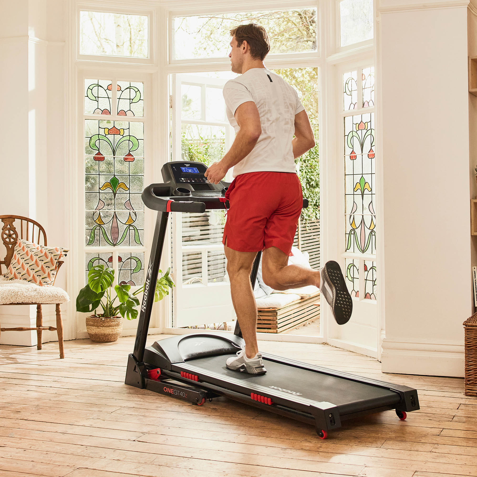 UPGRADED Reebok GT40z Folding Treadmill – Sweatband