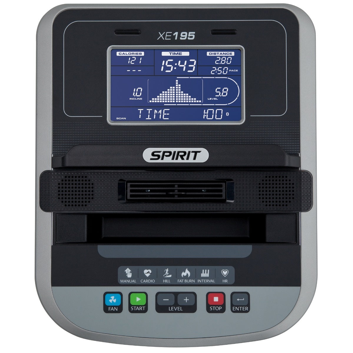 |Spirit XE195 Elliptical Cross Trainer 2022 - Console|