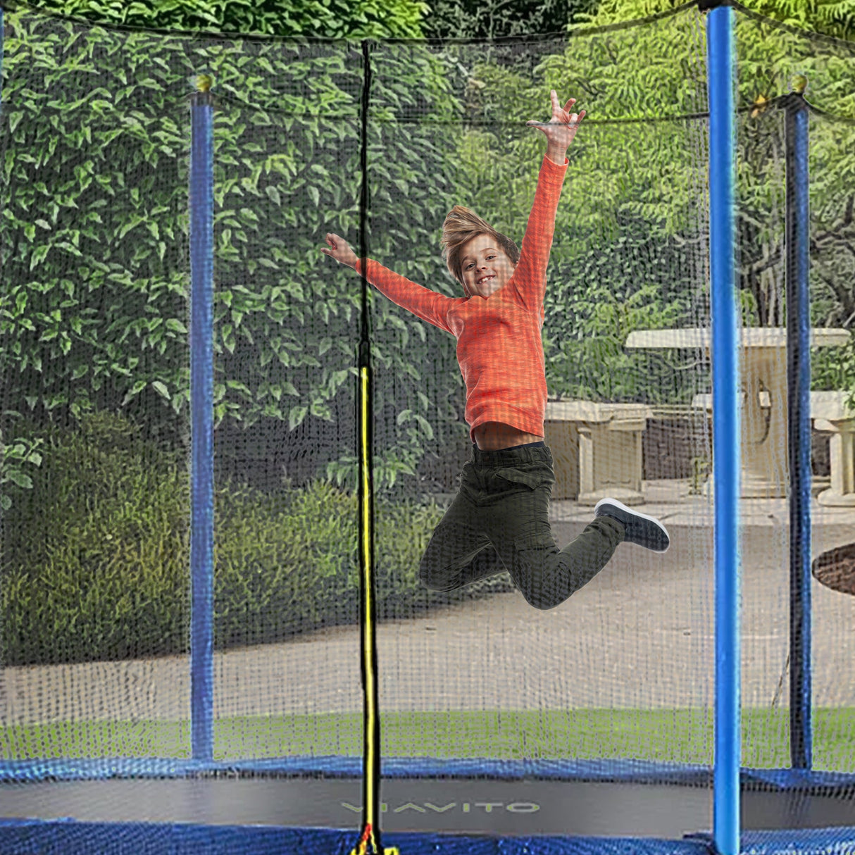 |Viavito 10ft Outdoor Trampoline Lifestyle3|