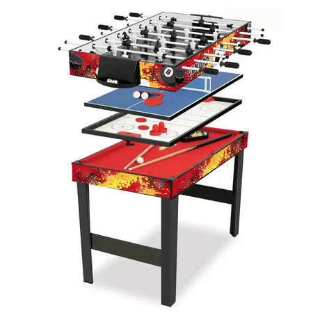 |Viavito4in1MultiGameTableRedOrange|