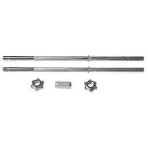 |Viavito 50kg Black Cast Iron Barbell and Dumbbell Set - Bars and Collars|