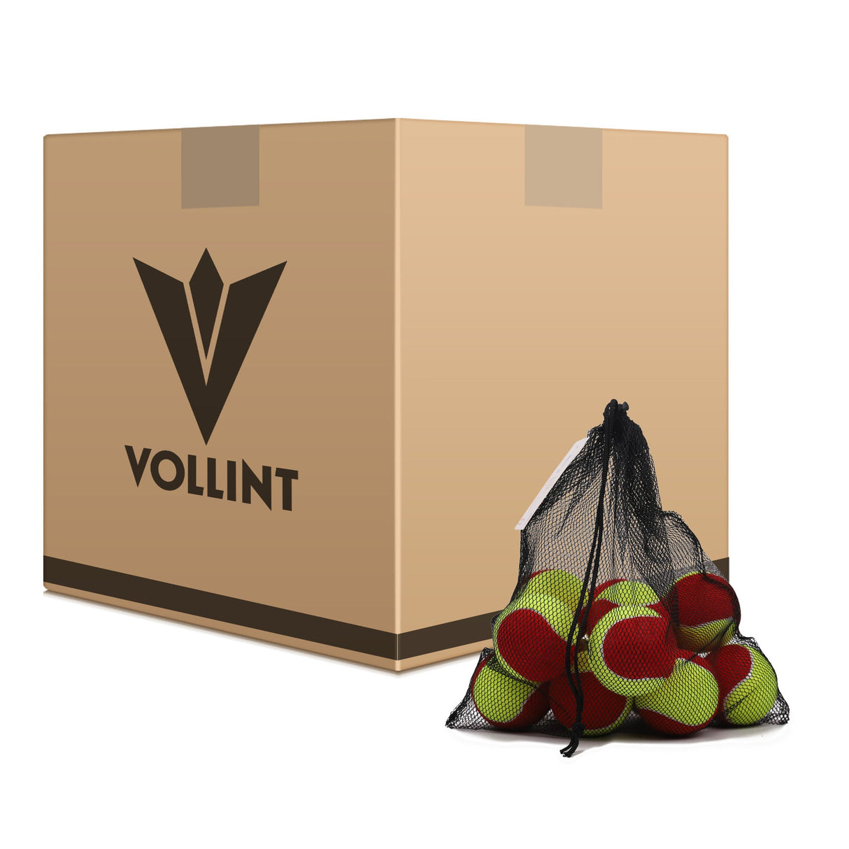 |Vollint Mini Red Felt Tennis Balls - 5 Dozen|