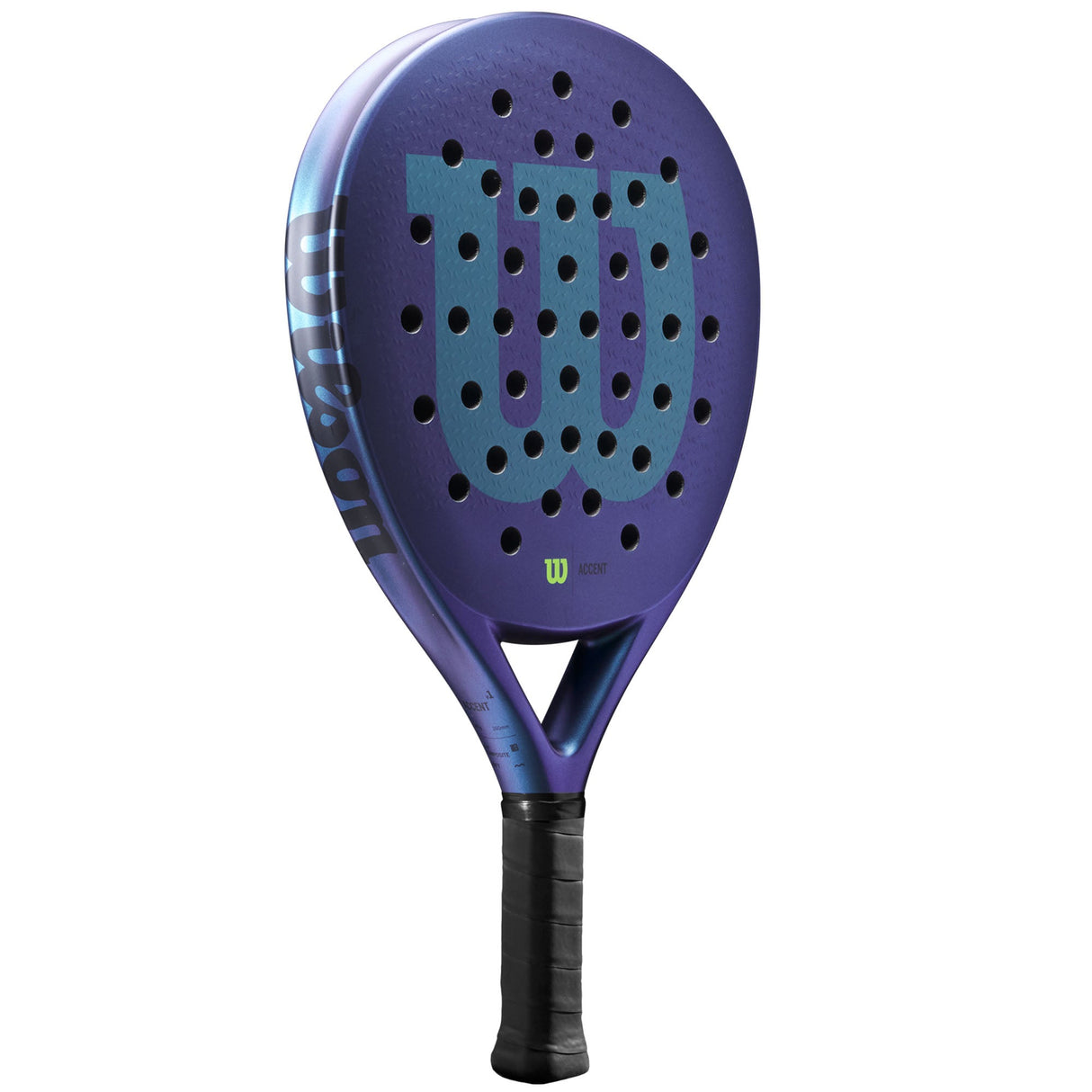 |WilsonAccentPadelRacketAngled|