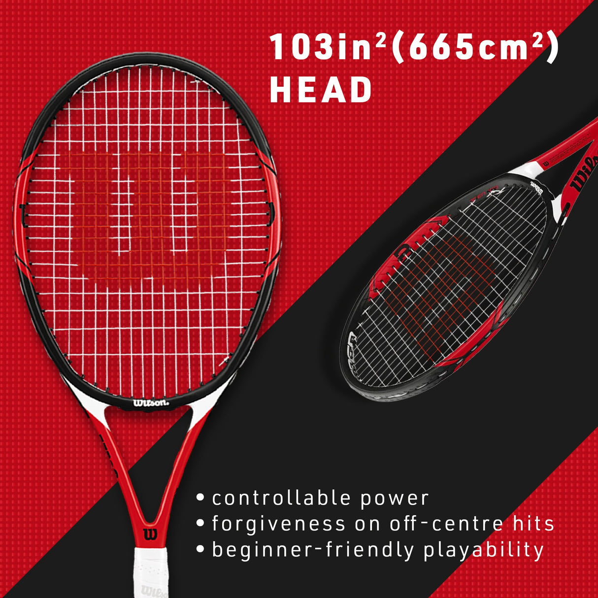 |Wilson Federer Open 103 Tennis Racket 3|