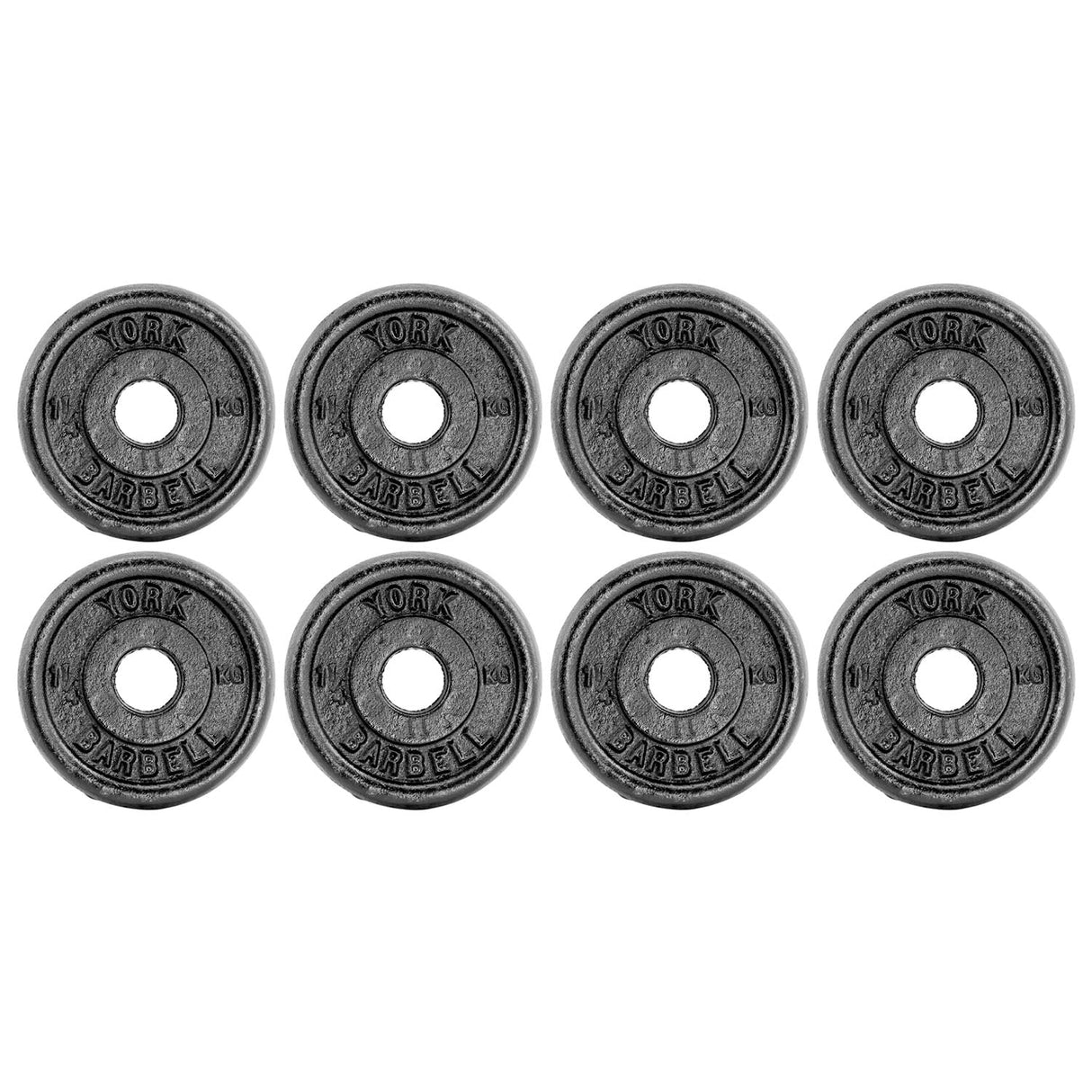 |York 8x1.25kg Black Cast|