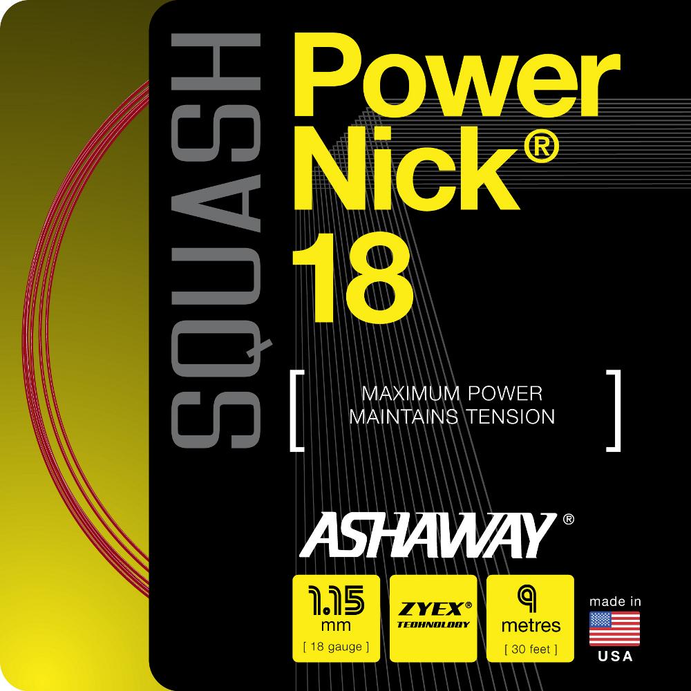 |PowerNick 18 Squash String - 9m Reel|