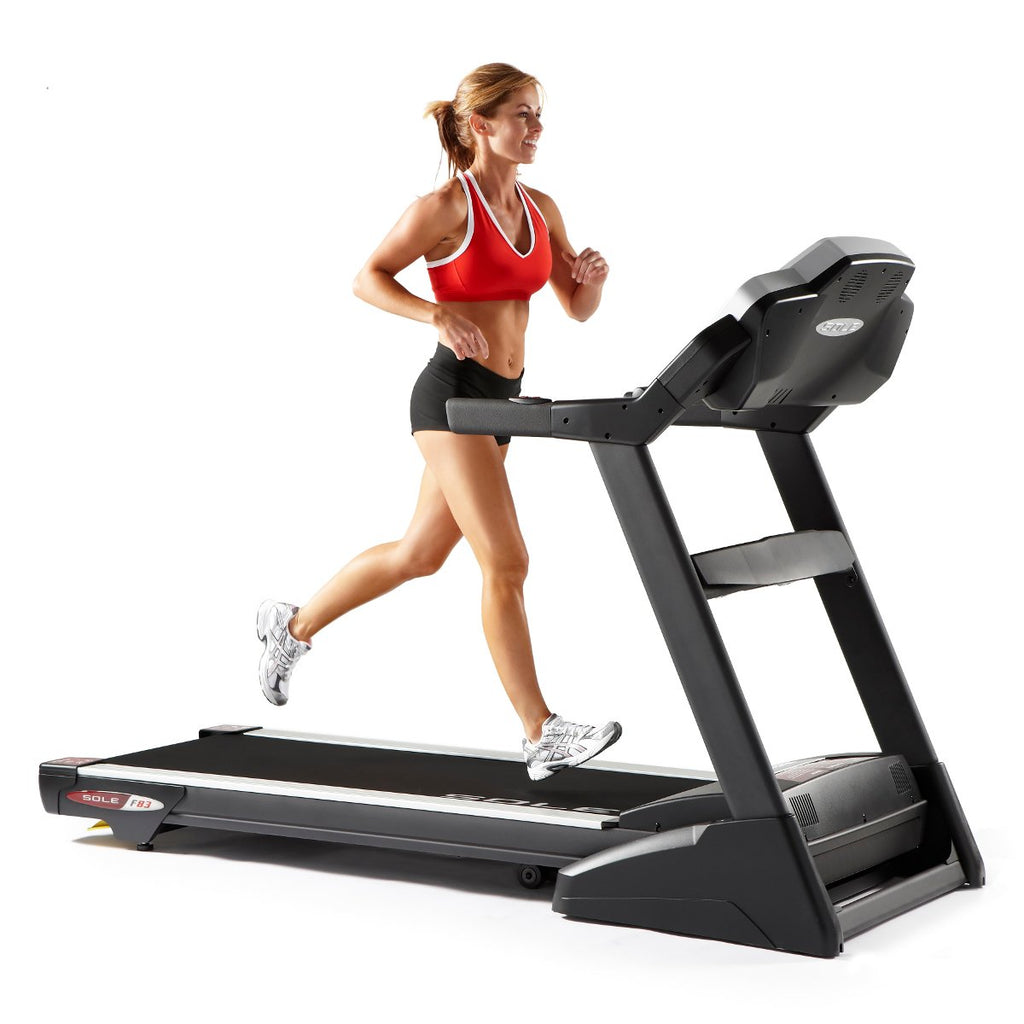|Sole F83 Folding Treadmill in Use - Front View|