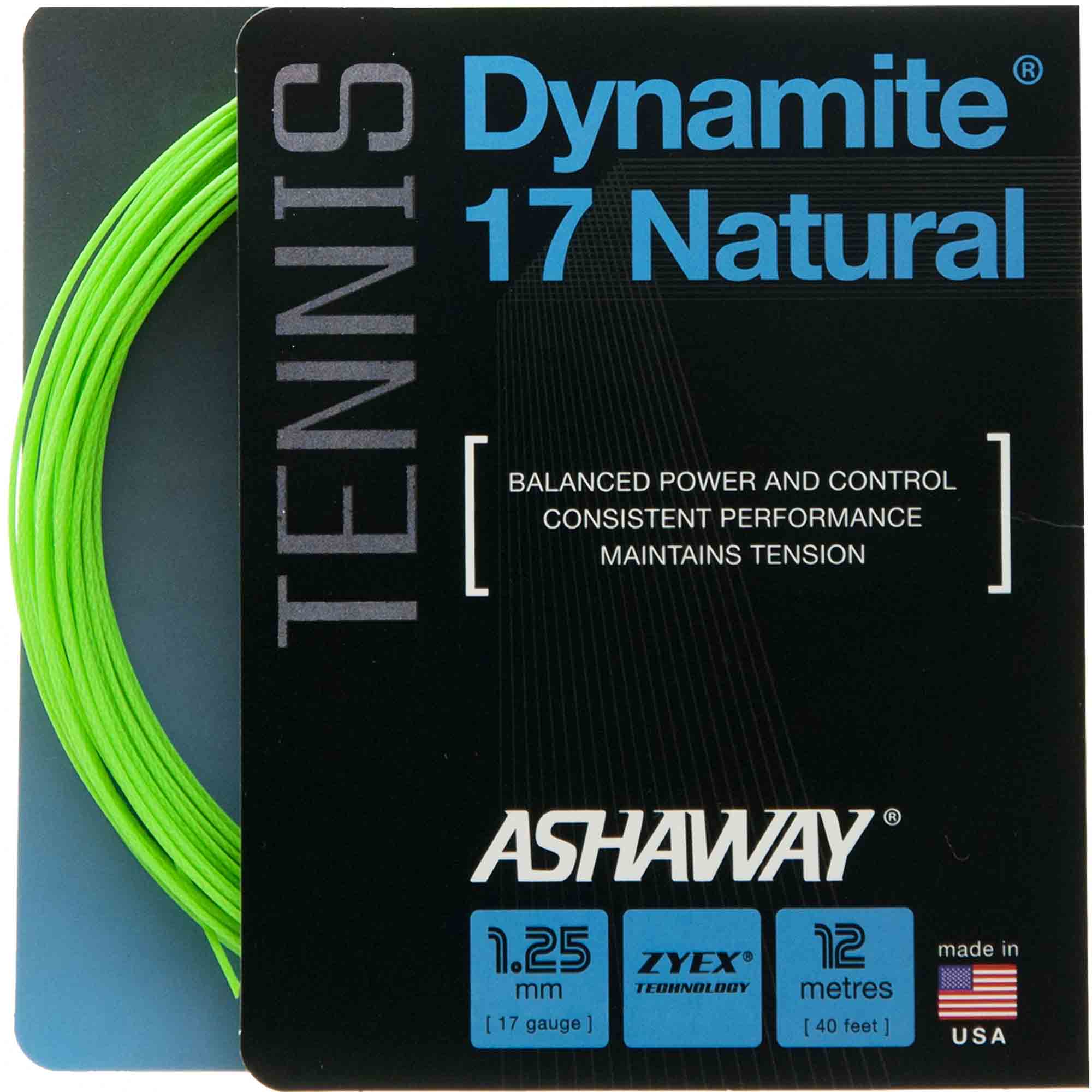 Ashaway Dynamite 17 Soft Tennis String 12m Set Sweatband