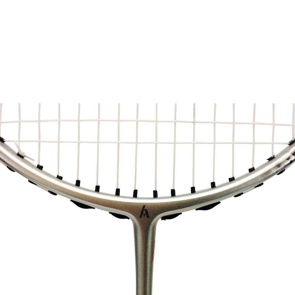 |Ashaway Superlight 79SQ - Badminton Racket - Close Logo On Frame View|