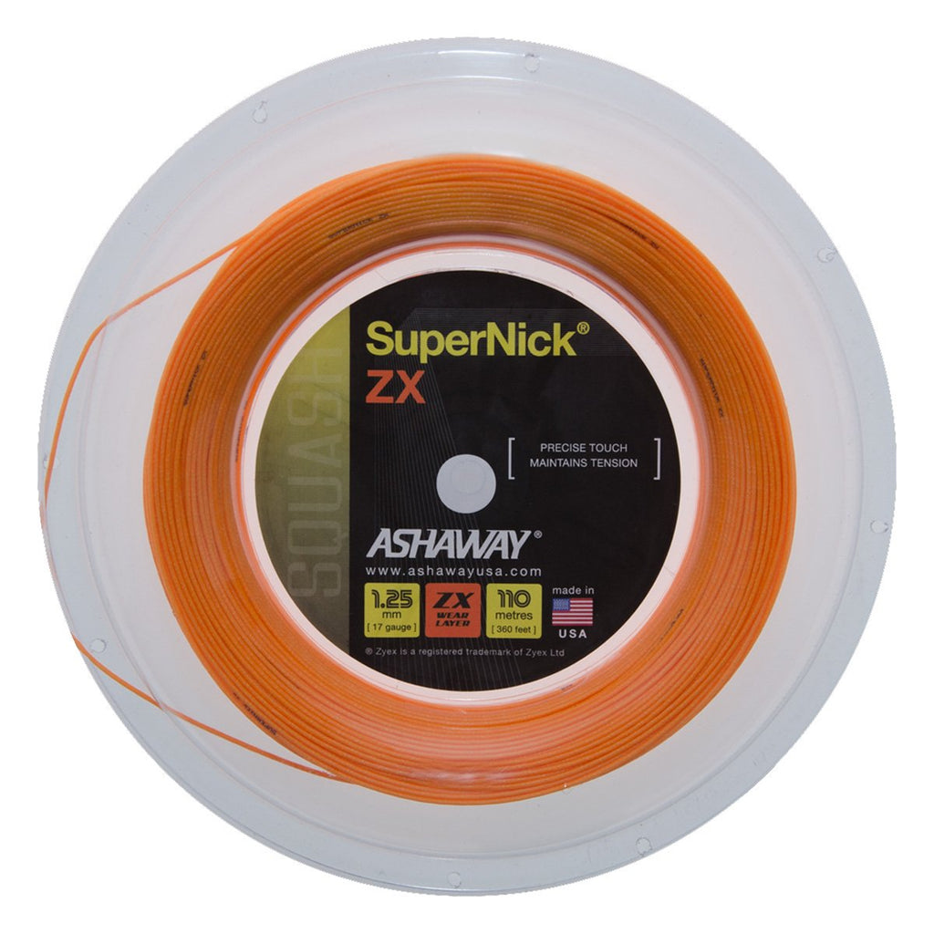 |Ashaway SuperNick ZX Wear Layer Squash String - 110m Reel|
