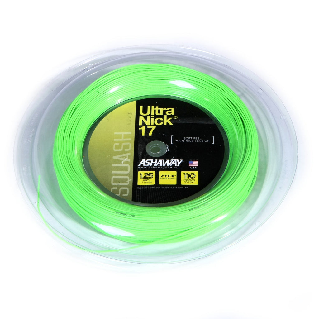 |Ashaway UltraNick 17 Squash String - 110m reel|