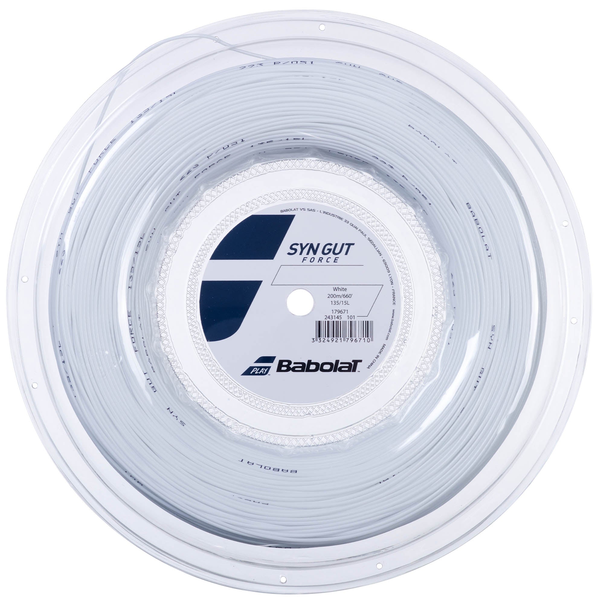 Babolat Force Synthetic Gut Tennis String - 200m Reel – Sweatband