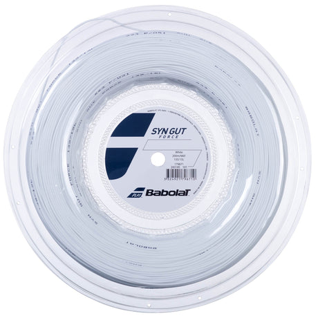 |BabolatSYNGUTFORCE200MReelWhiteBadmintonString|