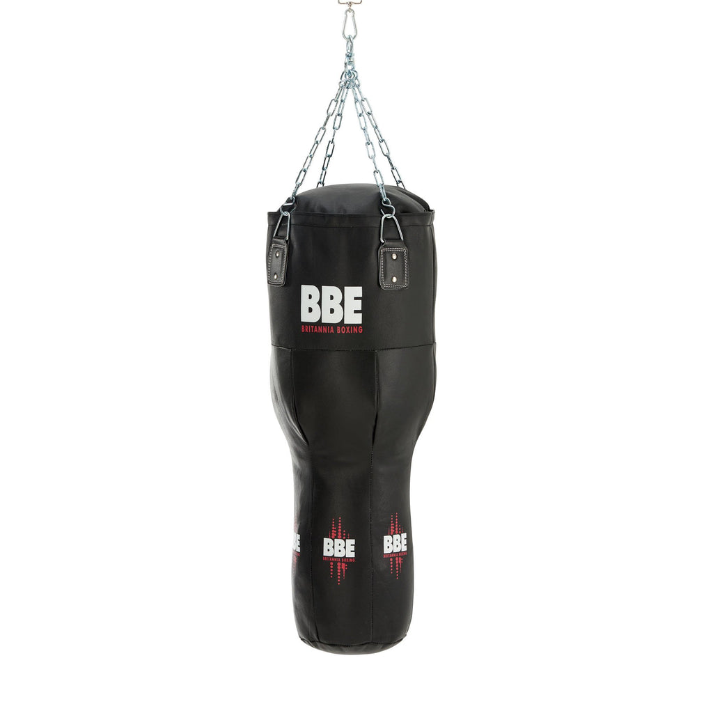 |BBE Club Leather 110cm Uppercut Punch Bag with Chains Swivel - Side|