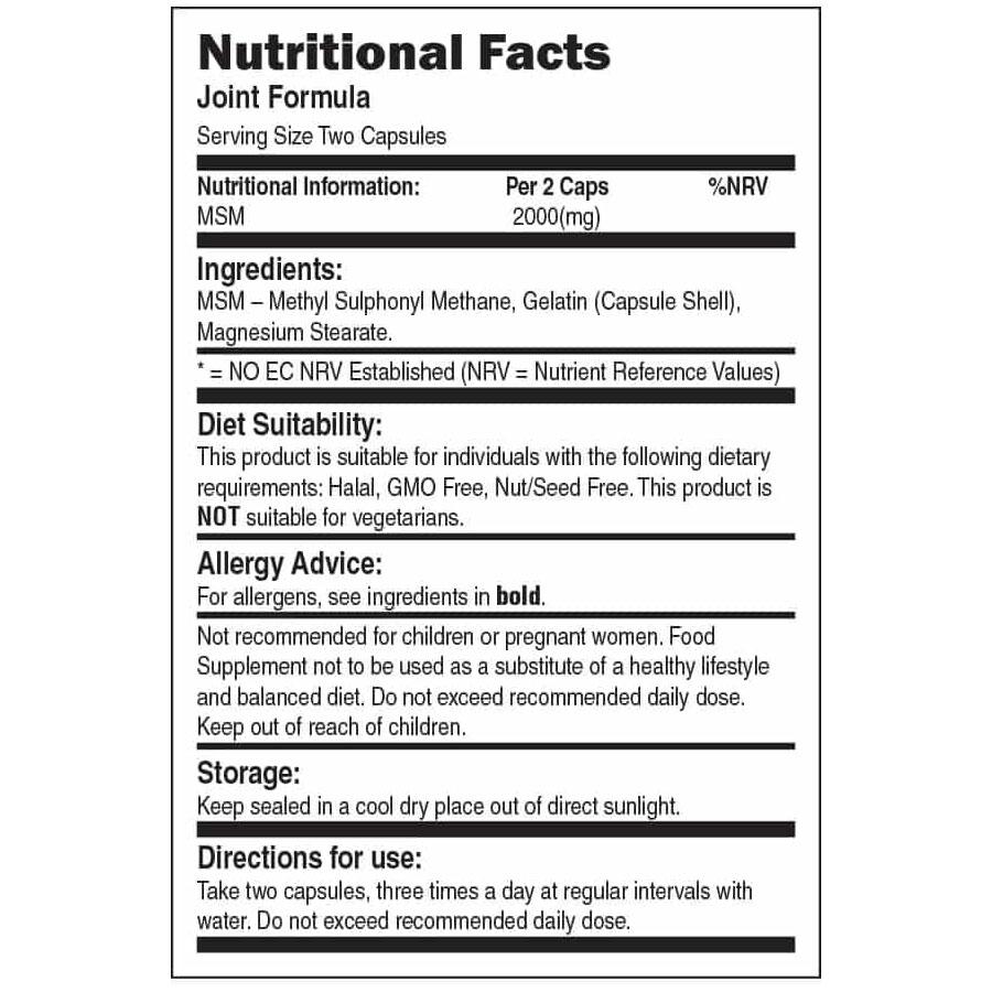 |Bio-Synergy Joint Formula - Table|