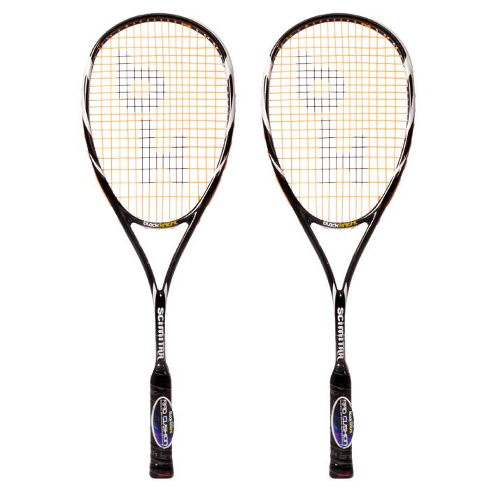|Black Knight Scimitar Squash Racket Double Pack|