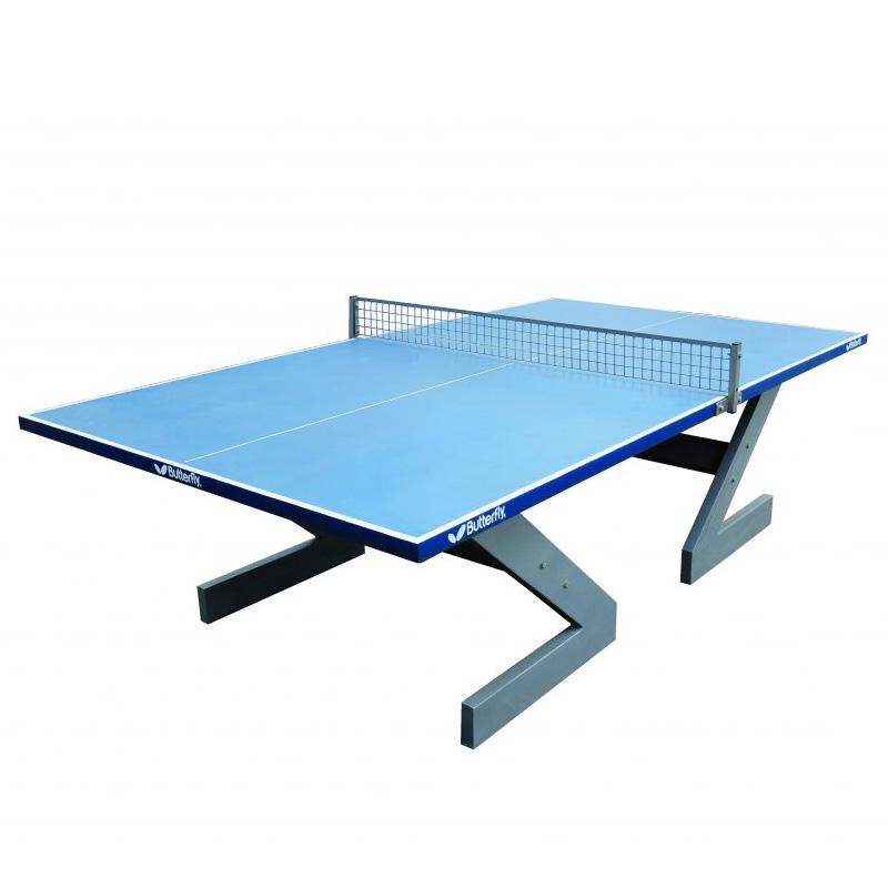 |Butterfly City Concrete Outdoor Table Tennis Table|
