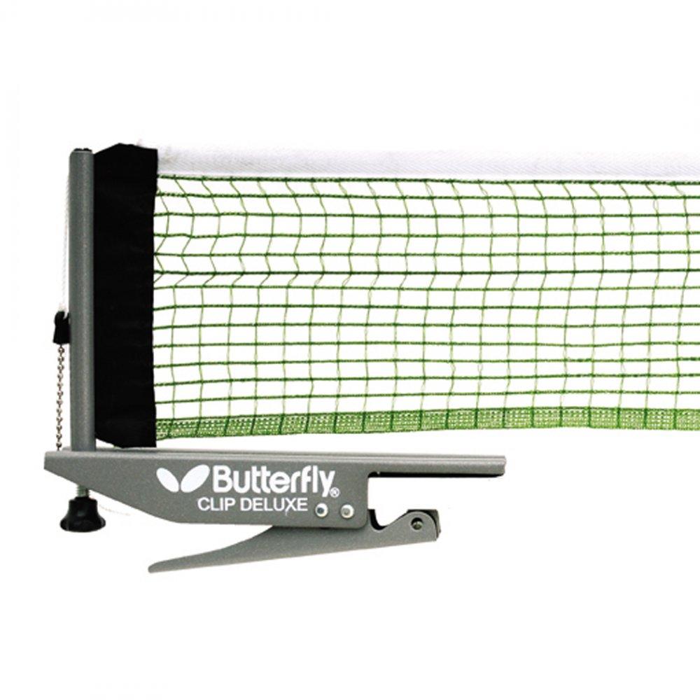 |Butterfly Clip Deluxe Table Tennis Net and Post Set|