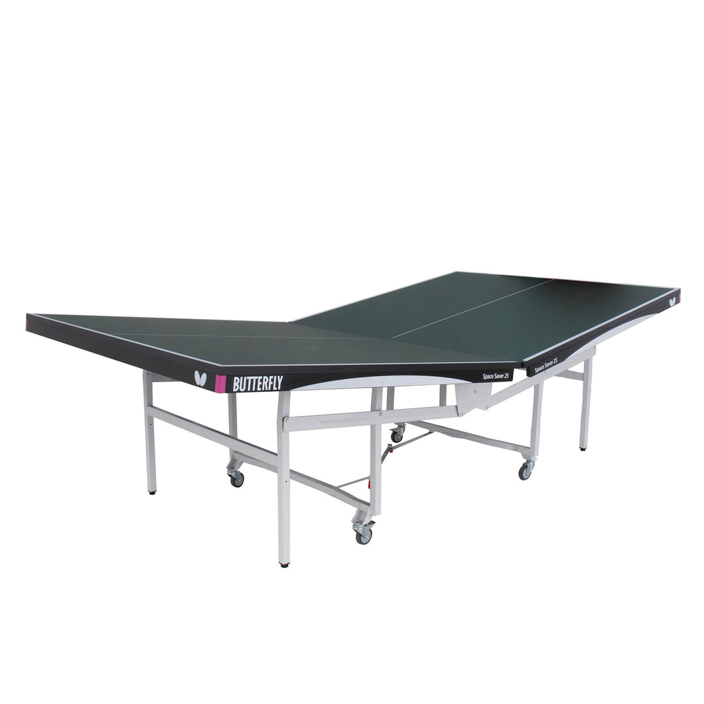 |Butterfly Space Saver 22 Rollaway Indoor Table Tennis Table Folding process image|