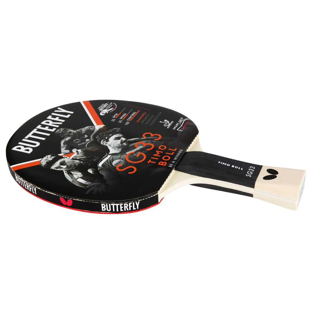 |Butterfly Timo Boll SG33 Table Tennis Bat - Angled|