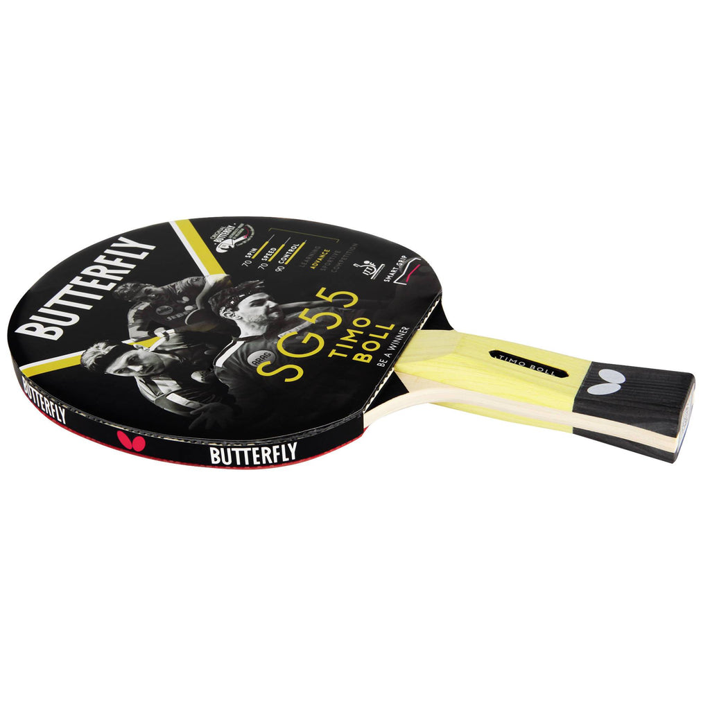 |Butterfly Timo Boll SG55 Table Tennis Bat - Angled|