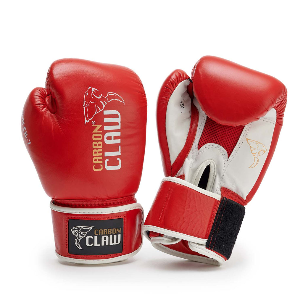 |Carbon Claw AMT CX-7 Red Leather Sparring Gloves |
