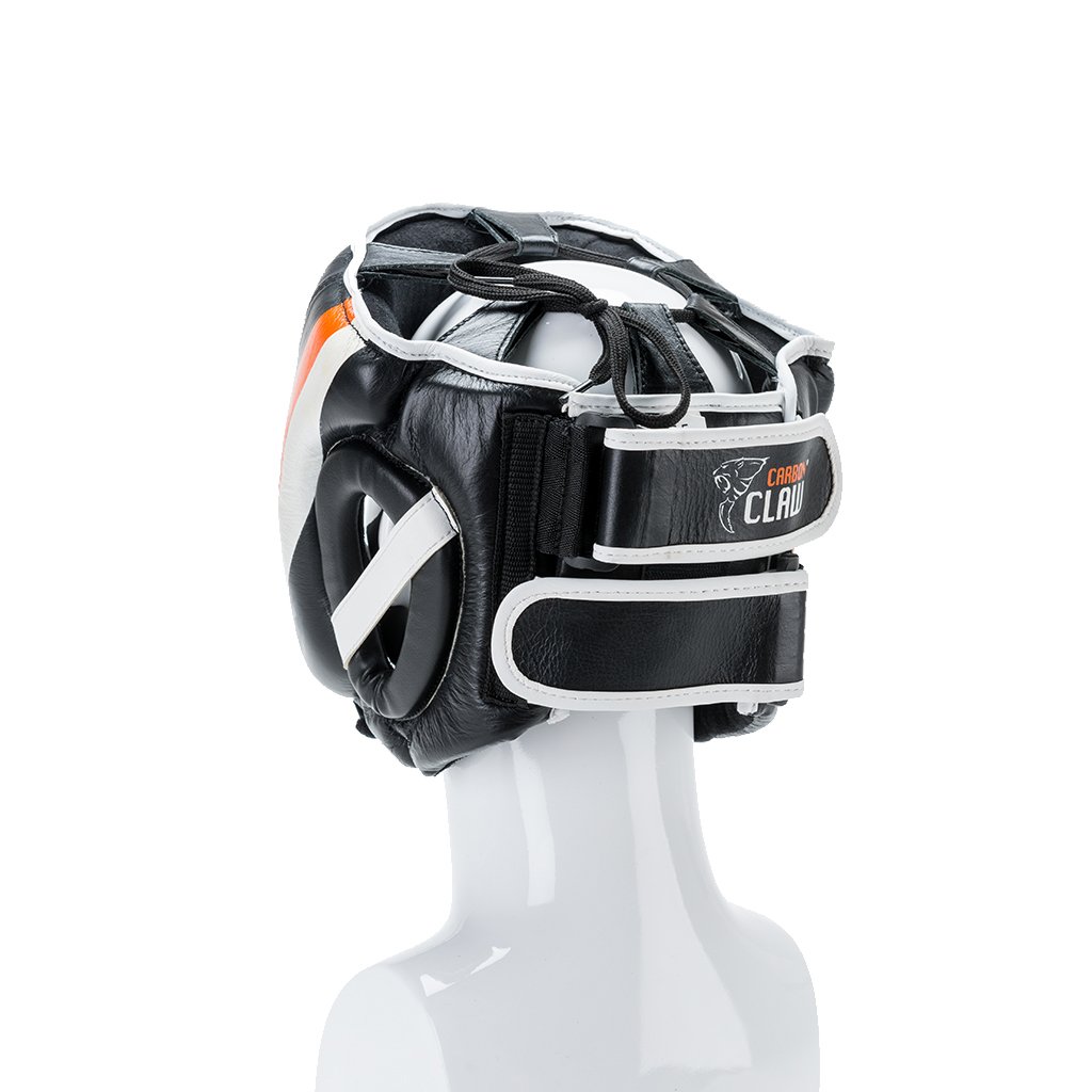 |Carbon Claw Sabre TX-5 Synthetic Leather Adjustable Headguard - Back View|
