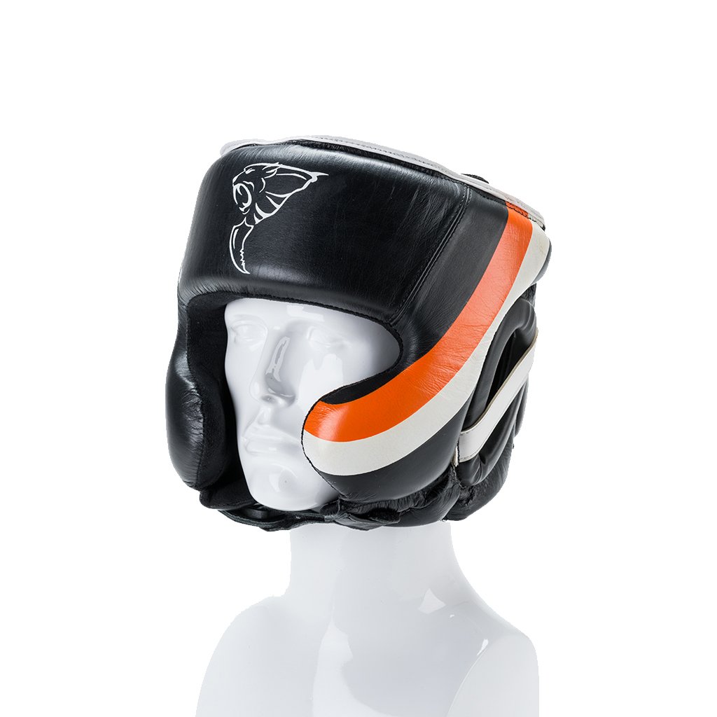 |Carbon Claw Sabre TX-5 Synthetic Leather Adjustable Headguard - Front View|