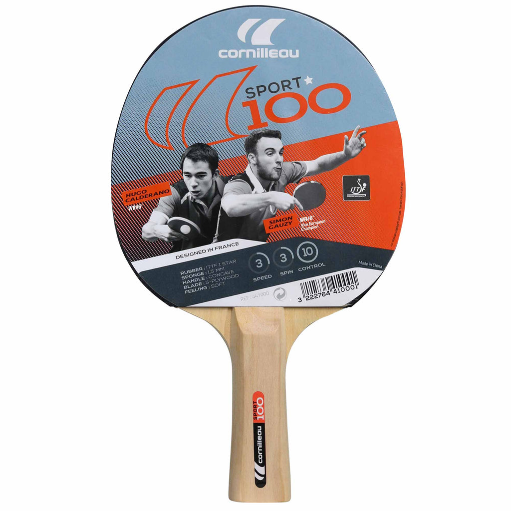 |Cornilleau 100 Sport Table Tennis Bat - Box|