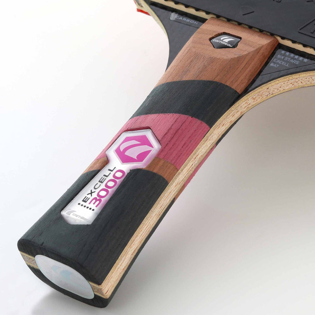 |Cornilleau Excell 3000 Carbon PHS Performa 2 Table Tennis Bat - Grip|
