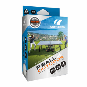 |Cornilleau Ultradurable Plastic Outdoor Table Tennis Balls - Pack of 6|